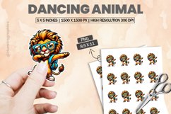Dancing Animal |Printable Animal Sticker Product Image 1