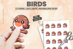 Birds|Printable Animal Sticker Product Image 1