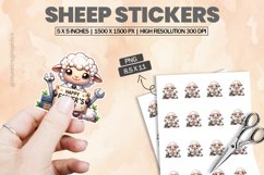 Sheep|Printable Animal Sticker Product Image 1