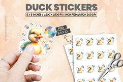 Duck|Printable Animal Sticker Product Image 1