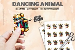 Dancing Animal |Printable Animal Sticker Product Image 1