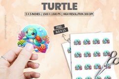 Turtle|Printable Animal Sticker Product Image 1