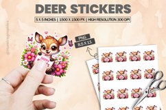 Deer|Printable Animal Sticker Product Image 1