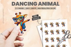 Dancing Animal |Printable Animal Sticker Product Image 1