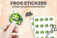 Frog|Printable Animal Sticker Product Image 1