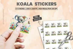 Koala|Printable Animal Sticker Product Image 1