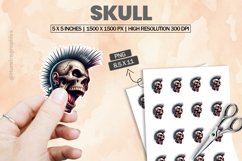 Skull|Printable Animal Sticker Product Image 1