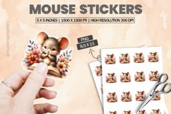 Mouse|Printable Animal Sticker Product Image 1