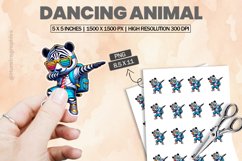 Dancing Animal |Printable Animal Sticker Product Image 1