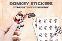 Donkey|Printable Animal Sticker Product Image 1