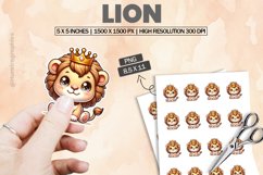 Lion|Printable Animal Sticker Product Image 1