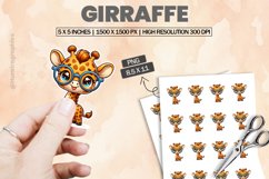 Girraffe |Printable Animal Sticker Product Image 1