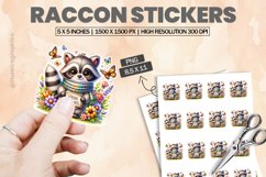 Raccon|Printable Animal Sticker Product Image 1