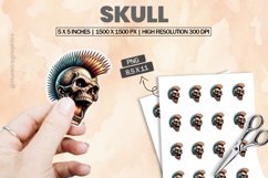 Skull|Printable Animal Sticker Product Image 1