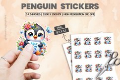 Penguin|Printable Animal Sticker Product Image 1