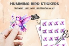 Humming Bird|Printable Animal Sticker Product Image 1