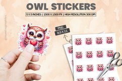 Owl|Printable Animal Sticker Product Image 1
