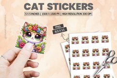 Cat|Printable Animal Sticker Product Image 1