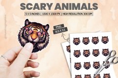 Scary Animal|Printable Animal Sticker Product Image 1