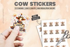 Cow|Printable Animal Sticker Product Image 1