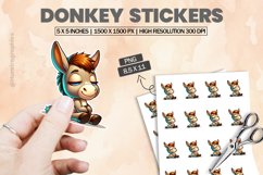 Donkey|Printable Animal Sticker Product Image 1