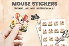 Mouse|Printable Animal Sticker Product Image 1