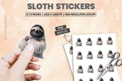 Sloth|Printable Animal Sticker Product Image 1
