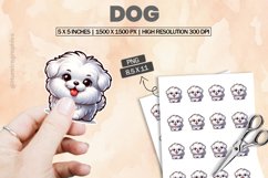 Dog |Printable Animal Sticker Product Image 1