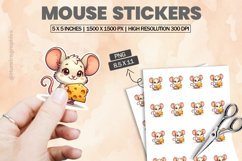 Mouse|Printable Animal Sticker Product Image 1