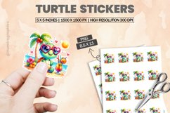 Turtle|Printable Animal Sticker Product Image 1