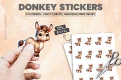 Donkey|Printable Animal Sticker Product Image 1