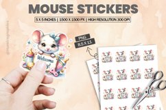 Mouse|Printable Animal Sticker Product Image 1