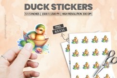 Duck|Printable Animal Sticker Product Image 1