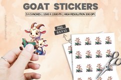 Goat|Printable Animal Sticker Product Image 1