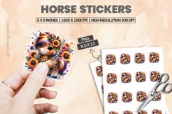 Horse|Printable Animal Sticker Product Image 1