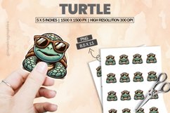 Turtle|Printable Animal Sticker Product Image 1
