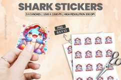 Shark|Printable Animal Sticker Product Image 1