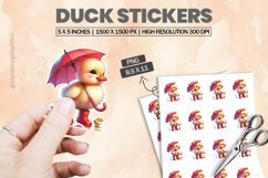 Duck|Printable Animal Sticker Product Image 1
