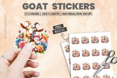 Goat|Printable Animal Sticker Product Image 1