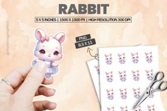 Rabbit|Printable Animal Sticker Product Image 1