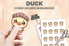 Duck|Printable Animal Sticker Product Image 1