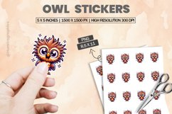 Owl|Printable Animal Sticker Product Image 1