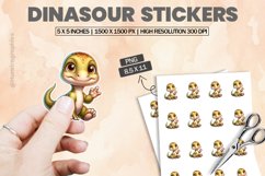 Dinasour|Printable Animal Sticker Product Image 1