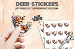 Deer|Printable Animal Sticker Product Image 1