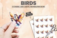 Birds|Printable Animal Sticker Product Image 1