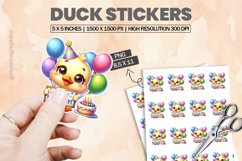 Duck|Printable Animal Sticker Product Image 1