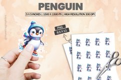Penguin|Printable Animal Sticker Product Image 1