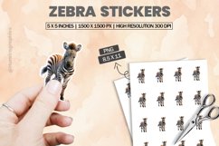 Zebra|Printable Animal Sticker Product Image 1