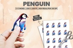 Penguin|Printable Animal Sticker Product Image 1