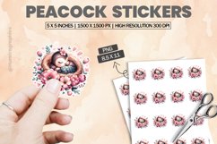 Peacock|Printable Animal Sticker Product Image 1